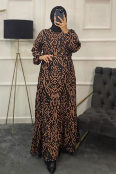 Afitab Tesettür Elbise Tarçın