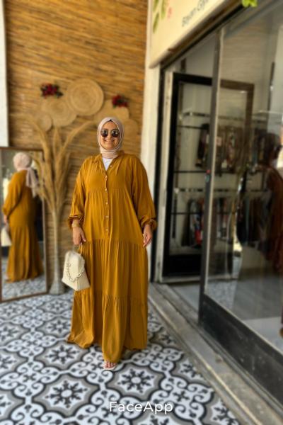 Aronya Elbise Hardal Sarısı