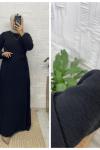 Aylin Tesettür Elbise  Siyah