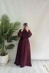 Ayperi Elbise  Bordo