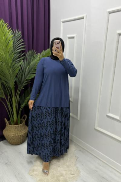 Başak Etekli Takım Mavi