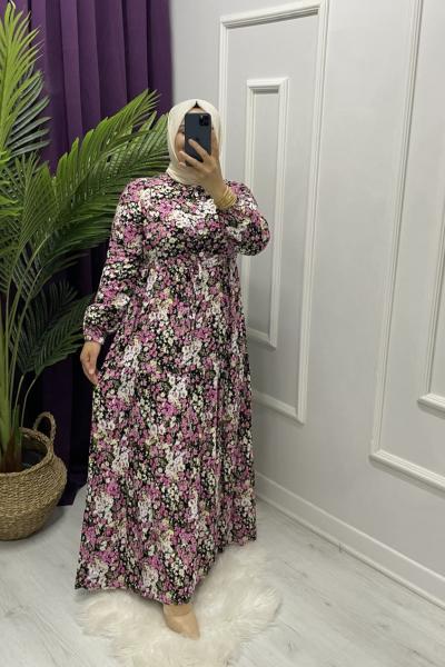 Begonvil Elbise Pembe