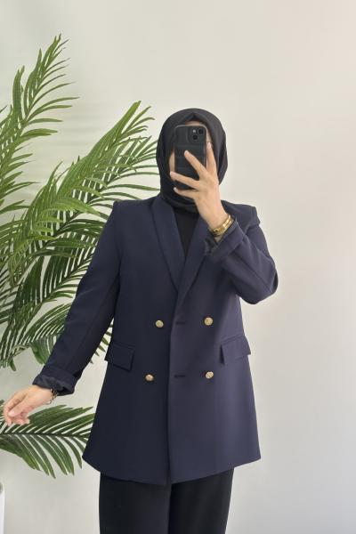 Blazer Ceket Lacivert