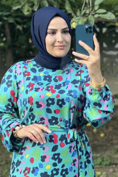 Boncuk Elbise Bebe Mavisi