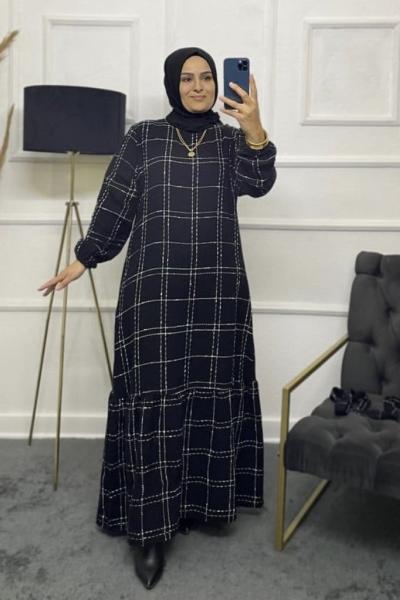 Buğlem Tesettür Elbise Siyah