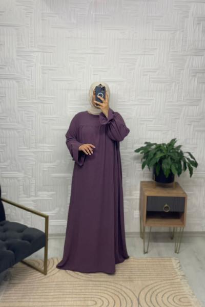 Bükre Tesettür Elbise  Gül