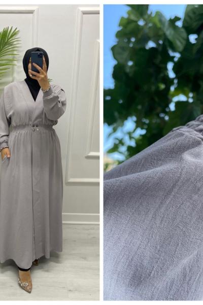 Cansel Tesettür Kap Gri