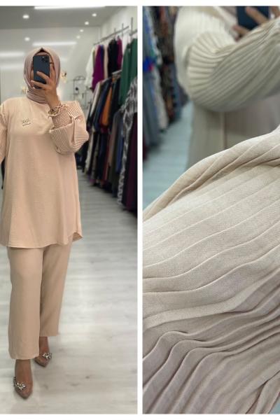 Ceylan Tesettür Takım Krem