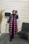 Defne Tesettür Kışlık Gömlek Pembe