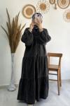 Denim Elbise Antrasit