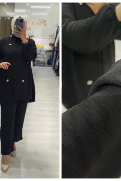 Dila Tesettür Takım Siyah