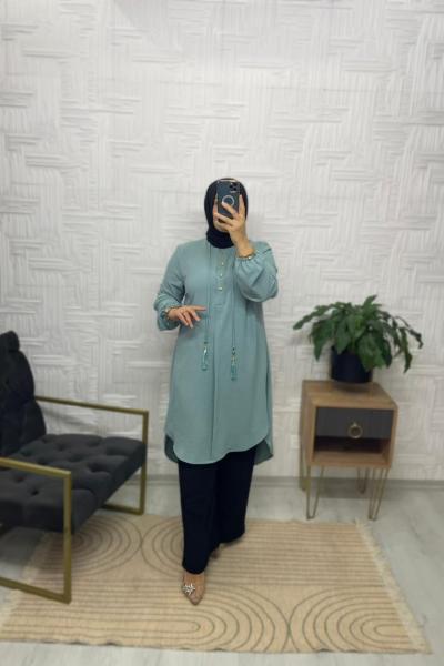 Ebrar Tesettür Tunik Su Yeşili
