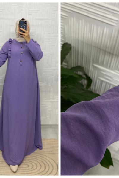 Eslem Tesettür Elbise  Lila