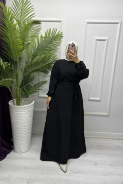 Funda Ayrobin Elbise Siyah