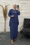 Hanım Tesettür Takım Mavi