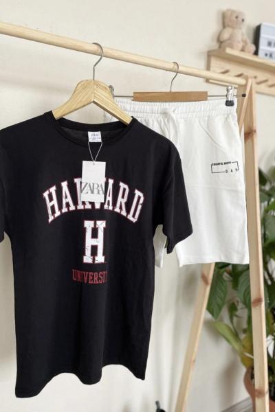 Harward Tişört Siyah