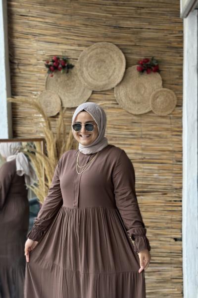 Hermes Elbise Kahverengi