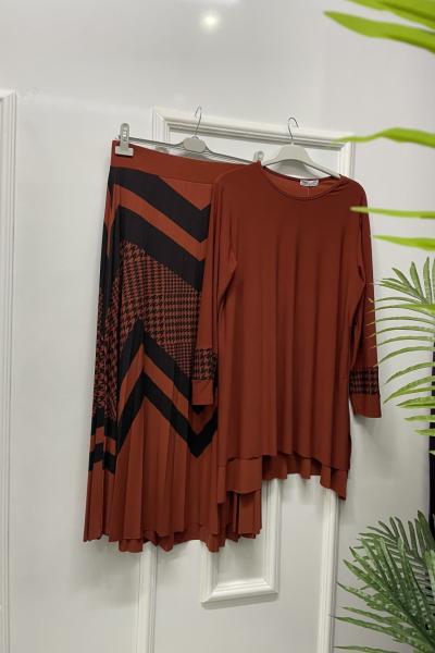 Kazayağı Desen Takım Kiremit