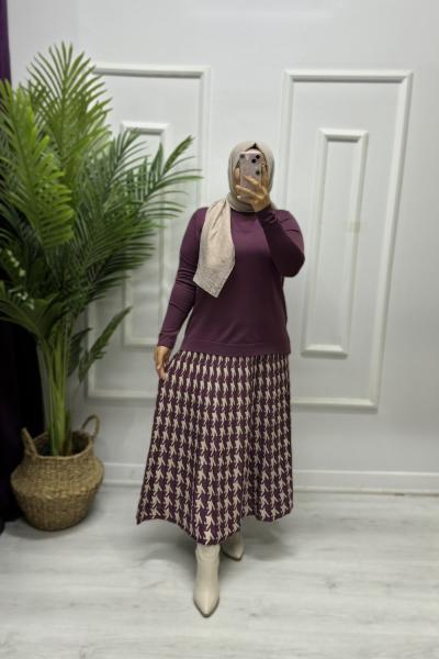 Kazayağı Merserize Takım Vişne