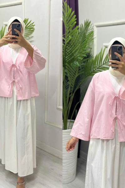 Kimono Gömlek Pembe