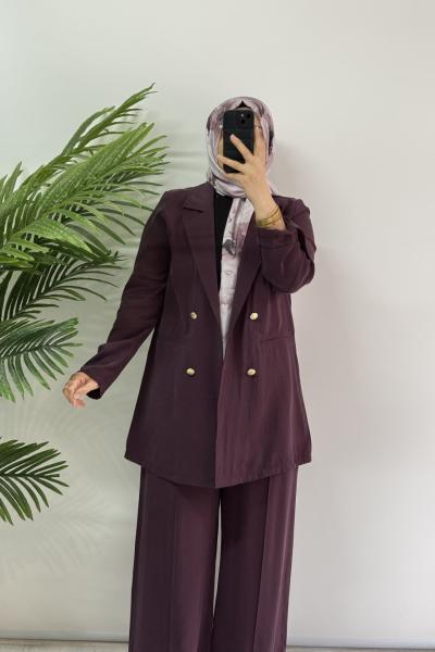 Kupra Ceket Takım Bordo