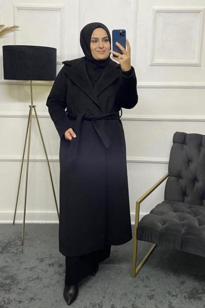 Lina Tesettür Kaban Siyah