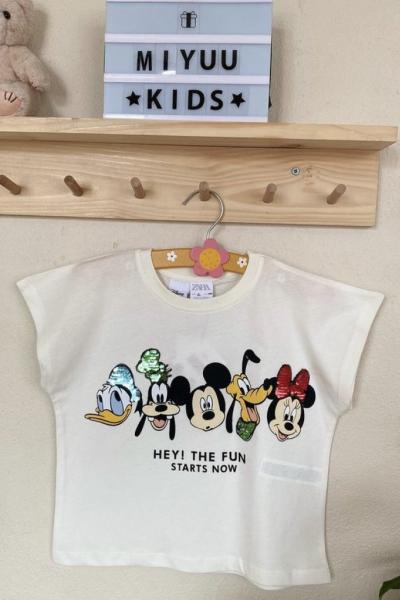Mickey ve Arkadaşları T-shirt Beyaz