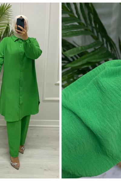 Nagiş Tesettür Takım Yeşil