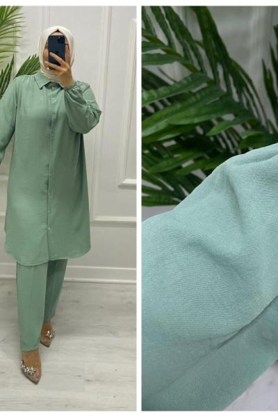 Nagiş Tesettür Takım Su Yeşili