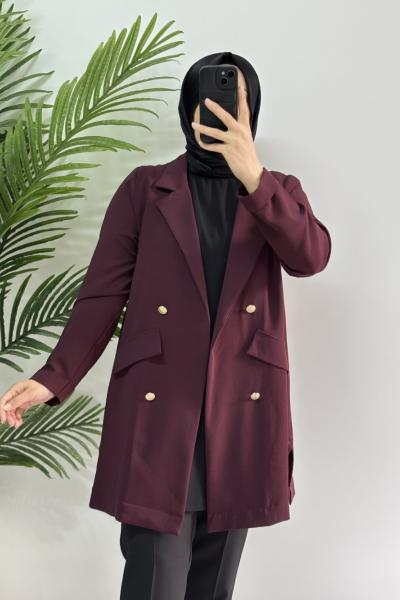 Noşhe Ceket Bordo