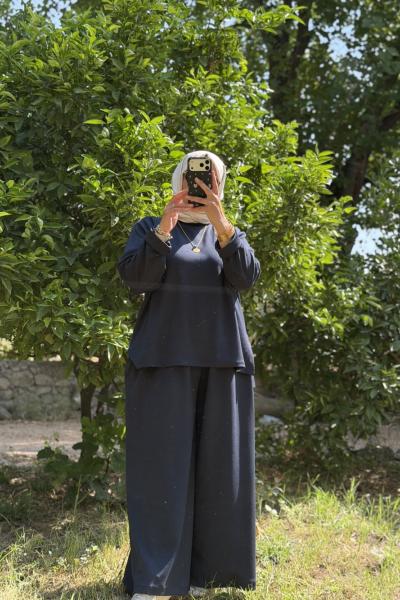 Noşhe Salaş Takım Lacivert