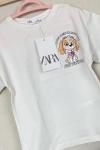 Paw Patrol Baskılı T-shirt Beyaz