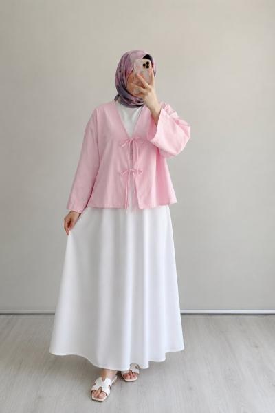 Peri Kimona Takım Açık Pembe