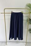 Poplin Etek Açık Lacivert