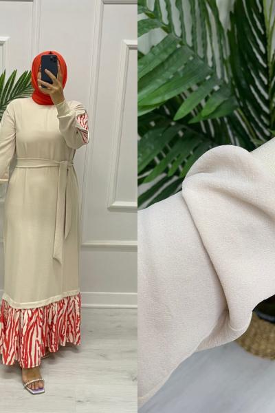 Puane Spor Elbise Krem