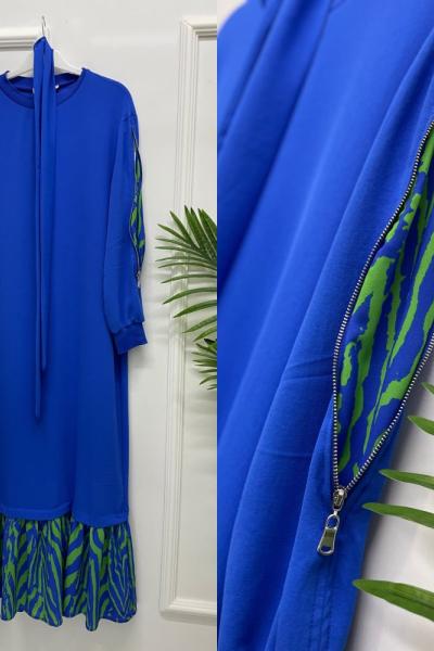 Puane Spor Elbise Mavi