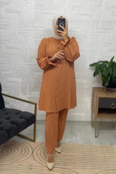 Rüya Tesettür Takım Somon