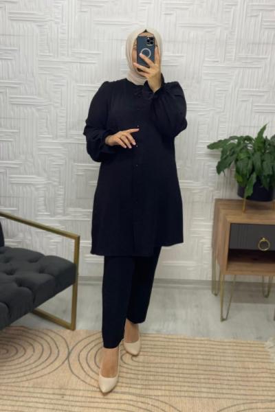 Rüya Tesettür Takım Siyah