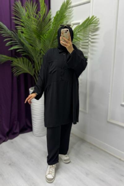 Salaş Ayrobin Takım Siyah