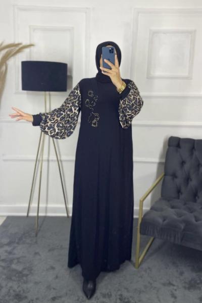 Şehrazat Tesettür Elbise Siyah