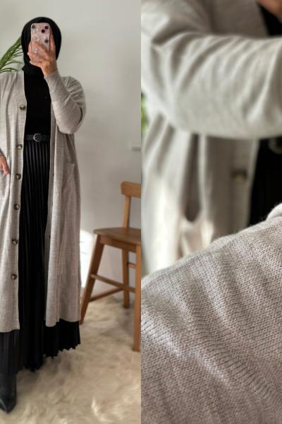 Seval Hırka Taş Rengi