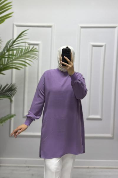 Şival Tesettür Tunik Lila