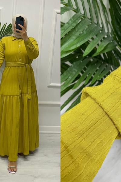 Süreyya Elbise Nefti Yeşili