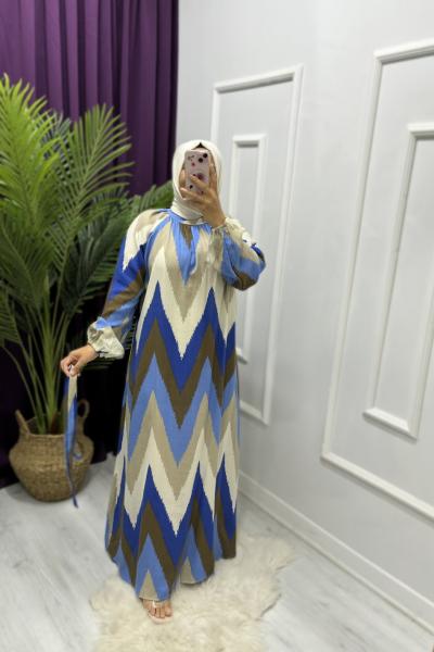 Temmuz Elbise Gök Mavi