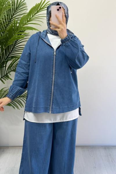 Tensel Kot Takım Mavi