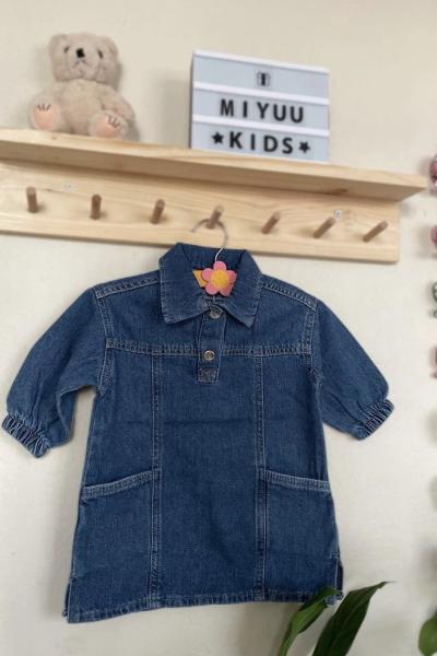 Uzun Kot Elbise Lacivert