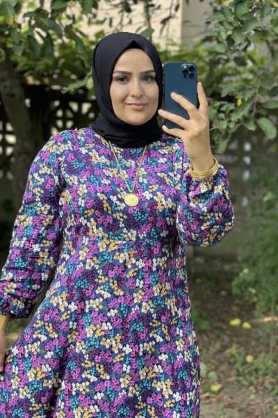 Yaz Çiçekleri  Lacivert