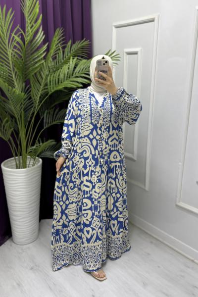 Zara Model Elbise Mavi