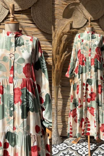 Zara Model Salaş Elbise Kırmızı