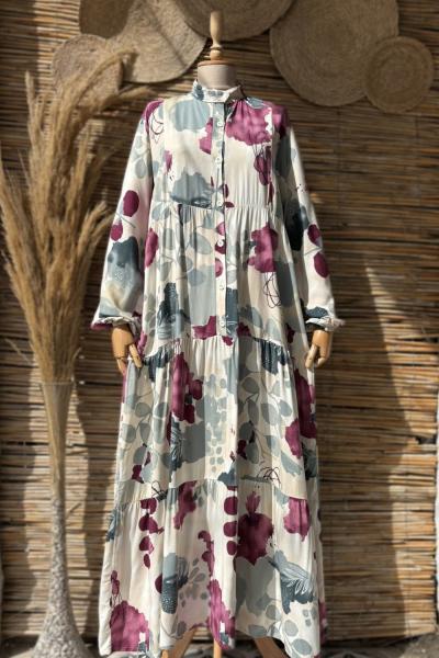 Zara Model Salaş Elbise Mor